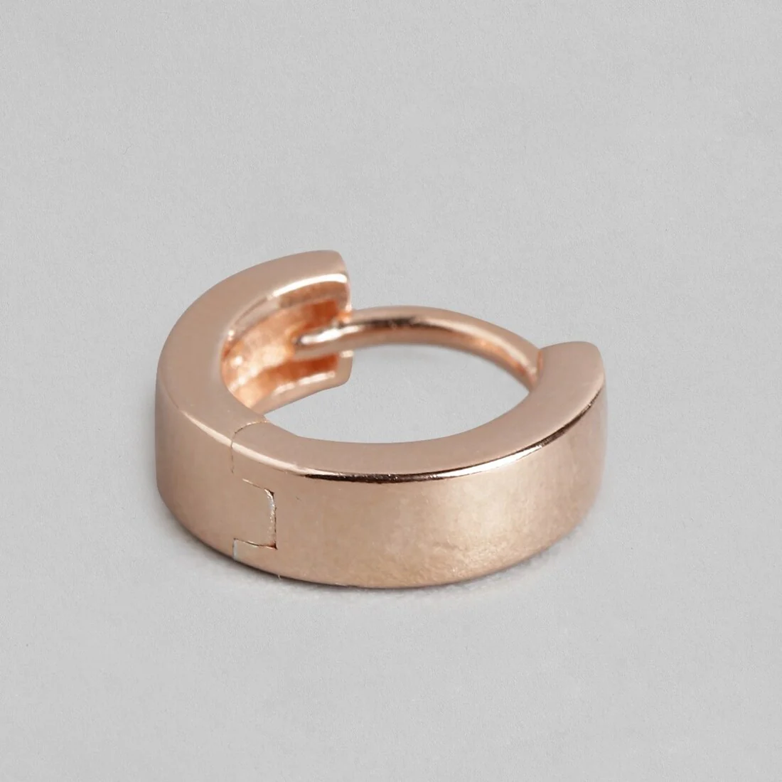 Ela 925 Silver Hoop Earrings In Rose Gold - Image 6