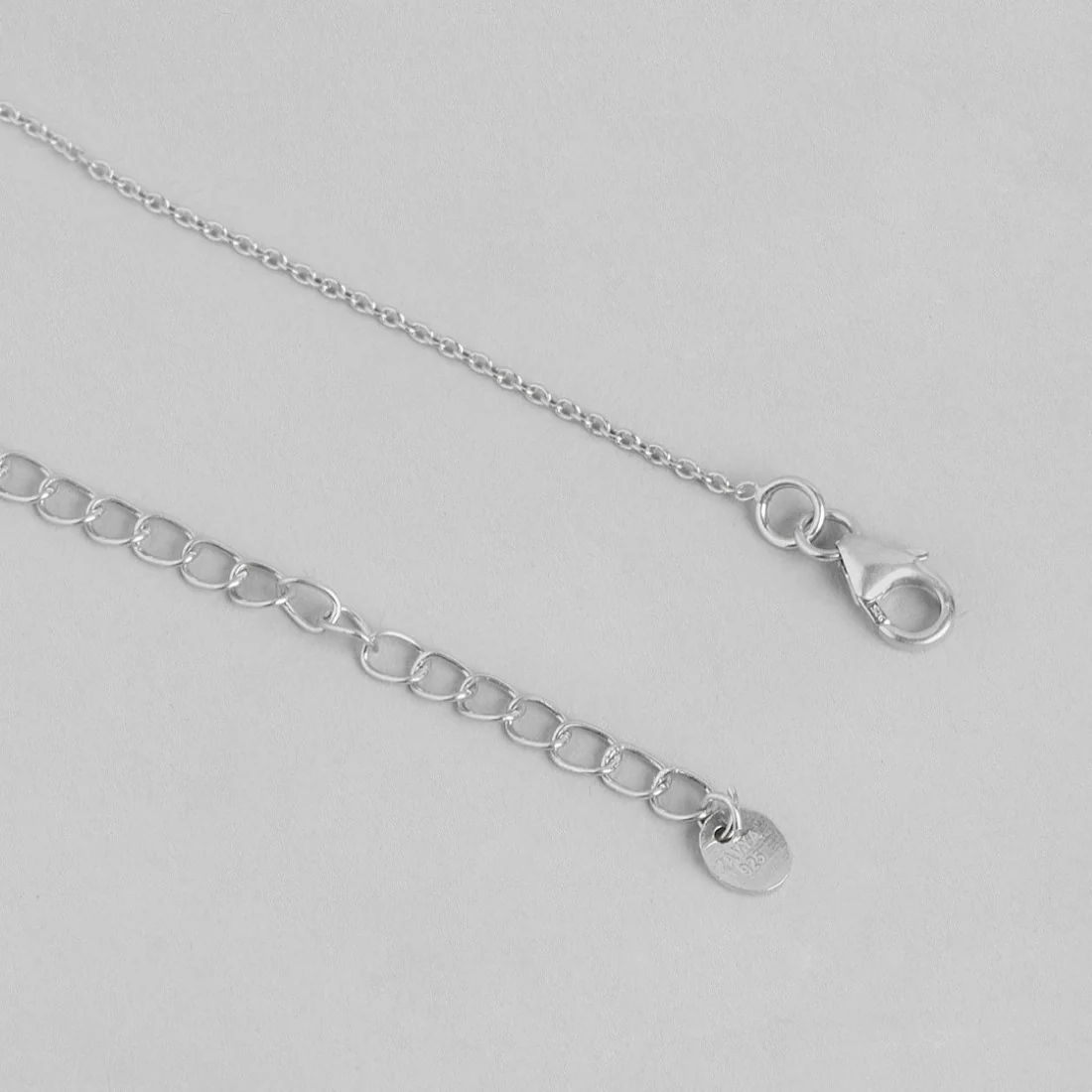Lustrous Fusion Rhodium-Plated 925 Sterling Silver Pendant with Chain - Image 6