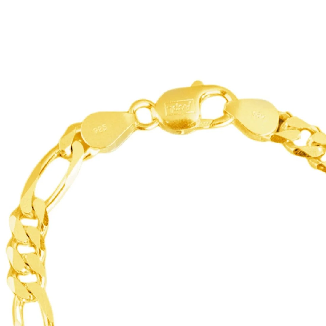 Luxurious Gold Plated 925 Sterling Silver Men's Linked Bracelet - Image 5