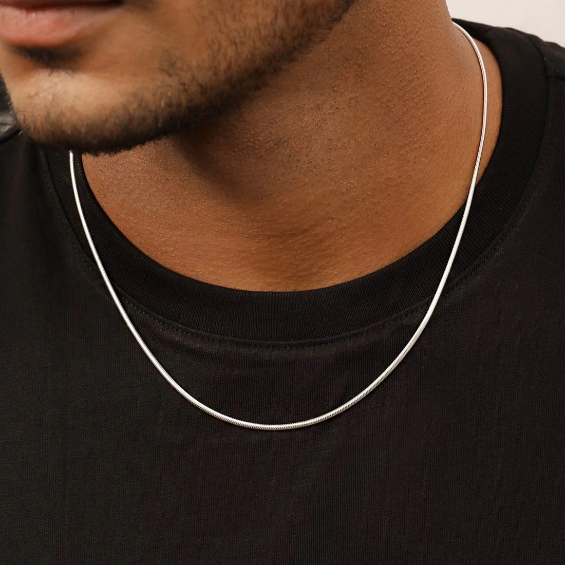 Majestic Serpent 925 Sterling Silver Rhodium Plated Snake Chain for Men - Image 7