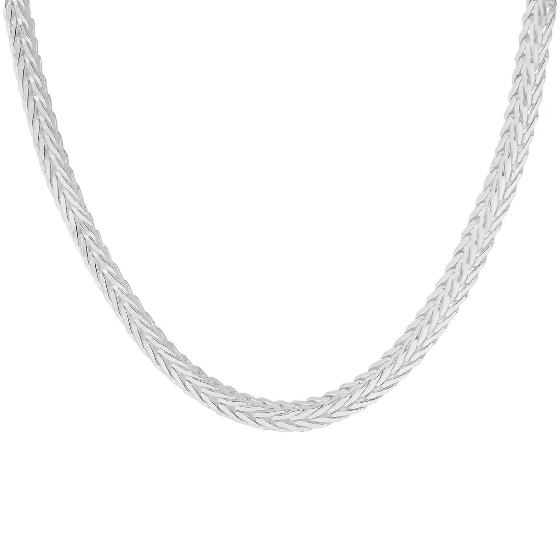 Men's 925 Sterling Silver Weave Pattern Chain - Image 5