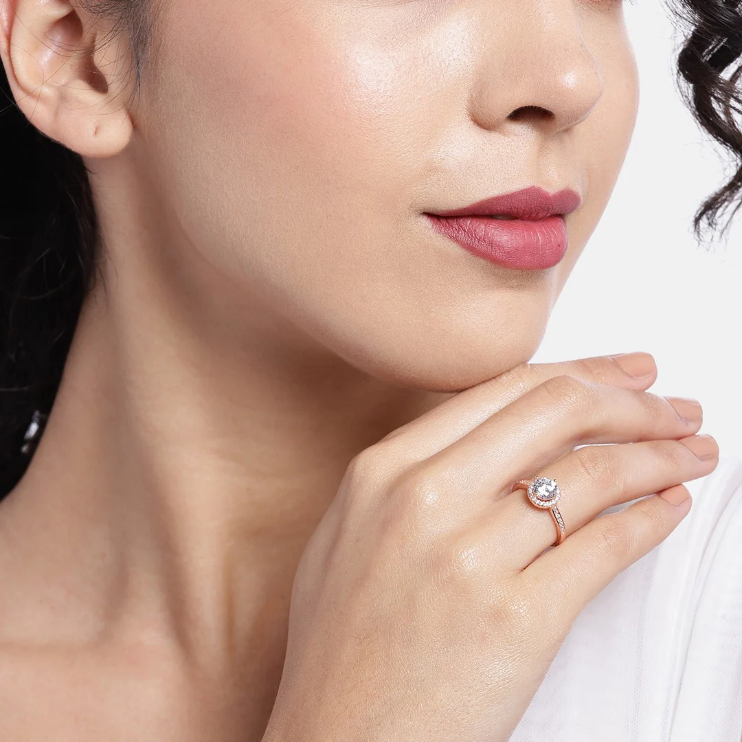 Merilyn Monroe 925 Silver Ring In Rose Gold (Arundhati Chatterjee X Zavya) - Image 6