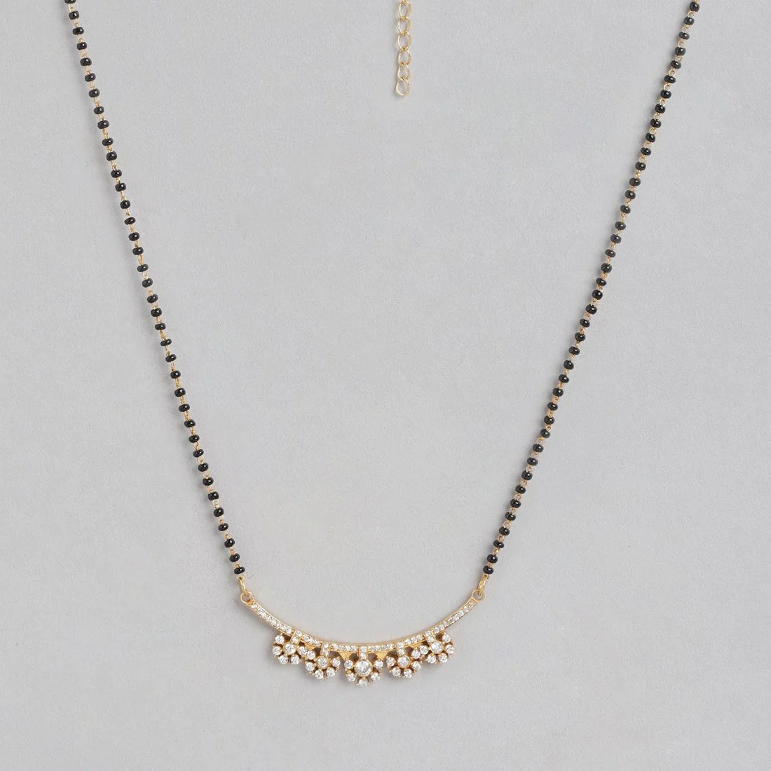 Gold Plated Flower 925 Sterling Silver Mangalsutra - Image 4