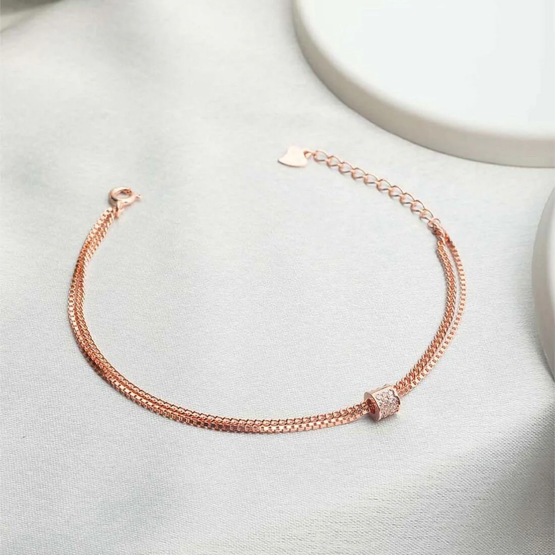 Minimal Charms 925 Silver Bracelet
