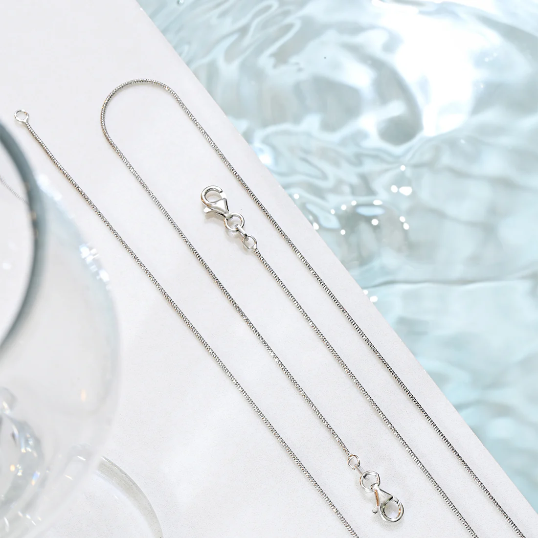 Minimal Simple look Chain 925 Silver Anklet - Image 3