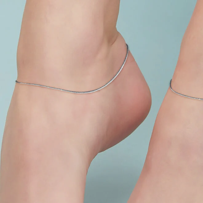 Minimal Simple look Chain 925 Silver Anklet - Image 5