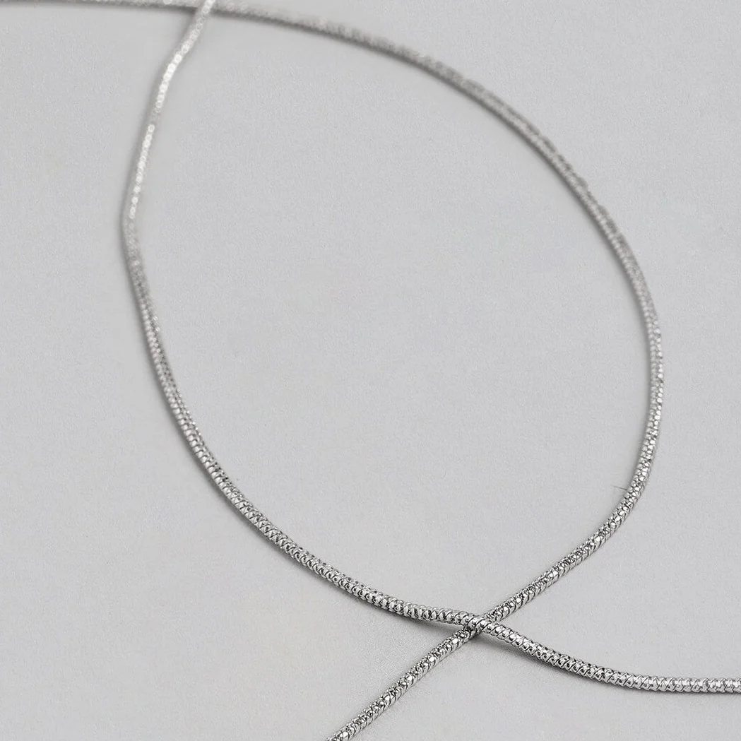 Minimal Simple look Chain 925 Silver Anklet - Image 8