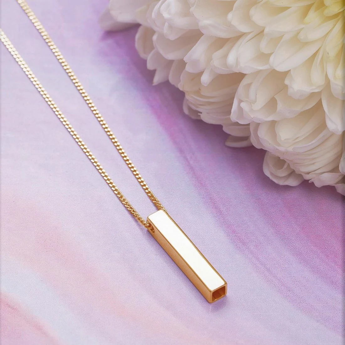 Monolith Gold Plated 925 Sterling Silver Curb Chain Necklace - Image 2