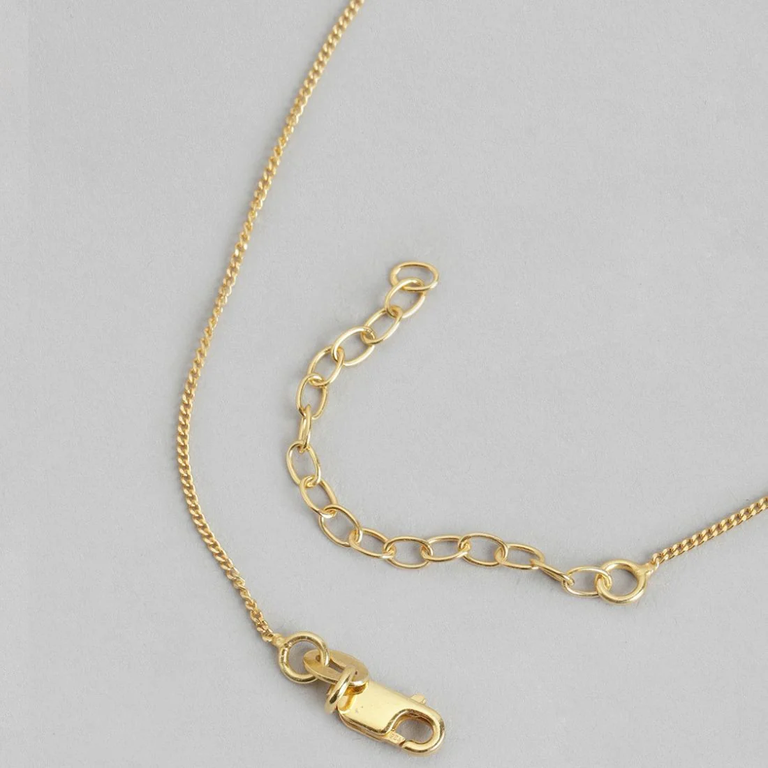 Monolith Gold Plated 925 Sterling Silver Curb Chain Necklace - Image 5