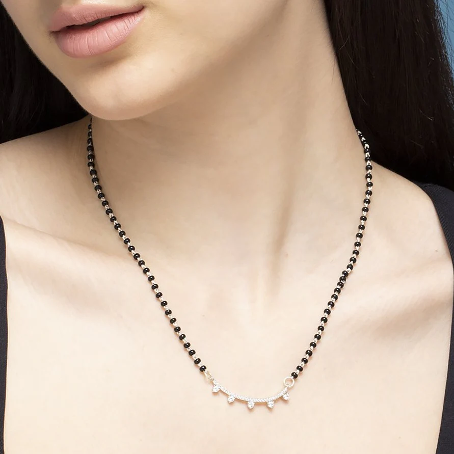 Minimal 925 Silver Mangalsutra - Image 4