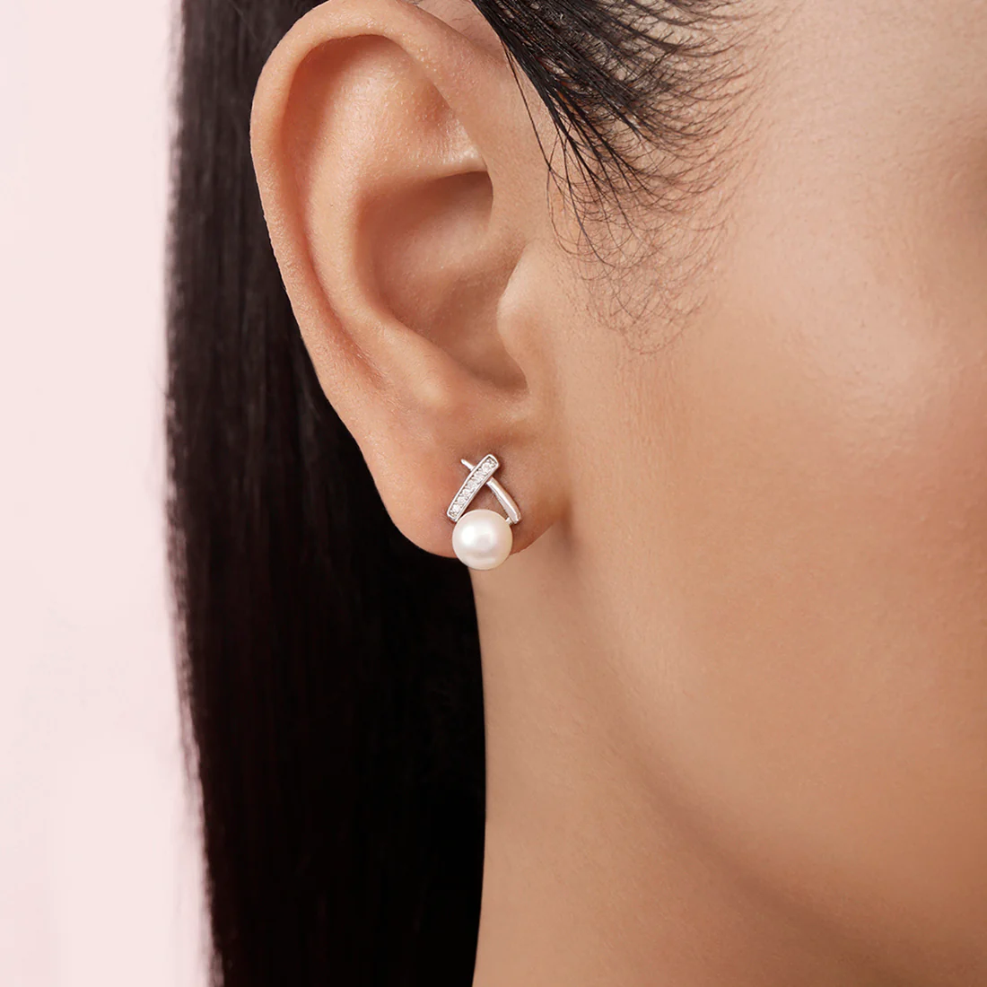Moonstone Magic Rhodium Plated 925 Sterling Silver Earrings - Image 2