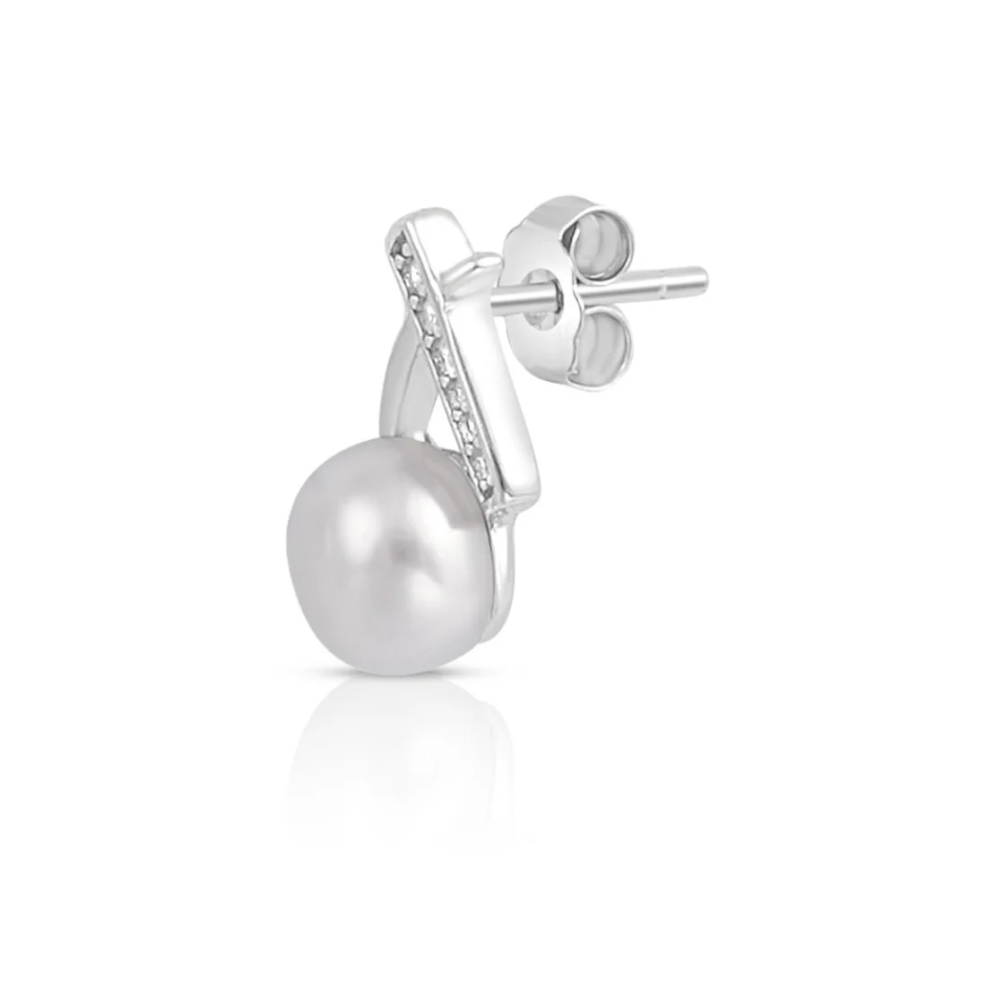 Moonstone Magic Rhodium Plated 925 Sterling Silver Earrings - Image 6