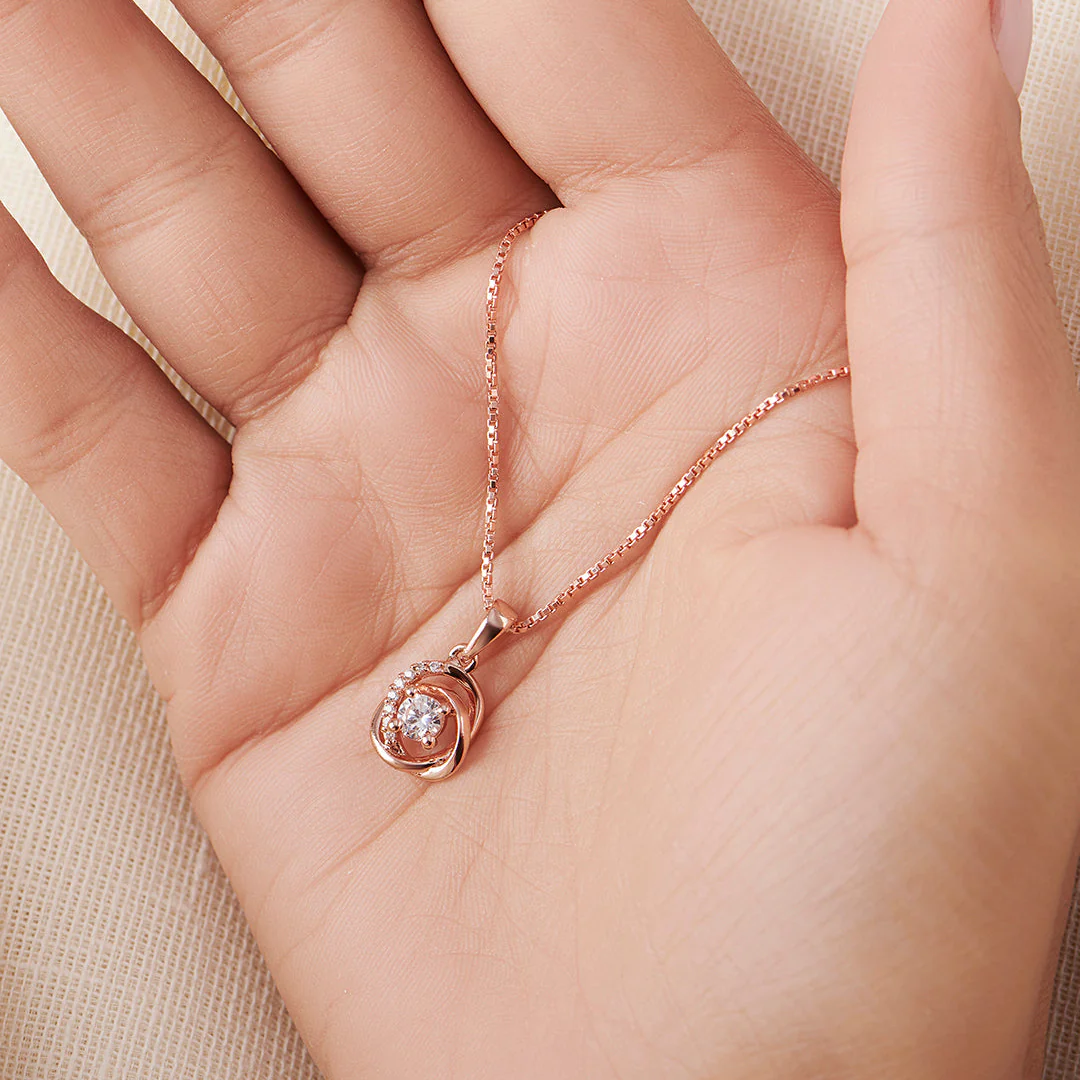 My Universe Rose Gold Silver Necklace - Image 7