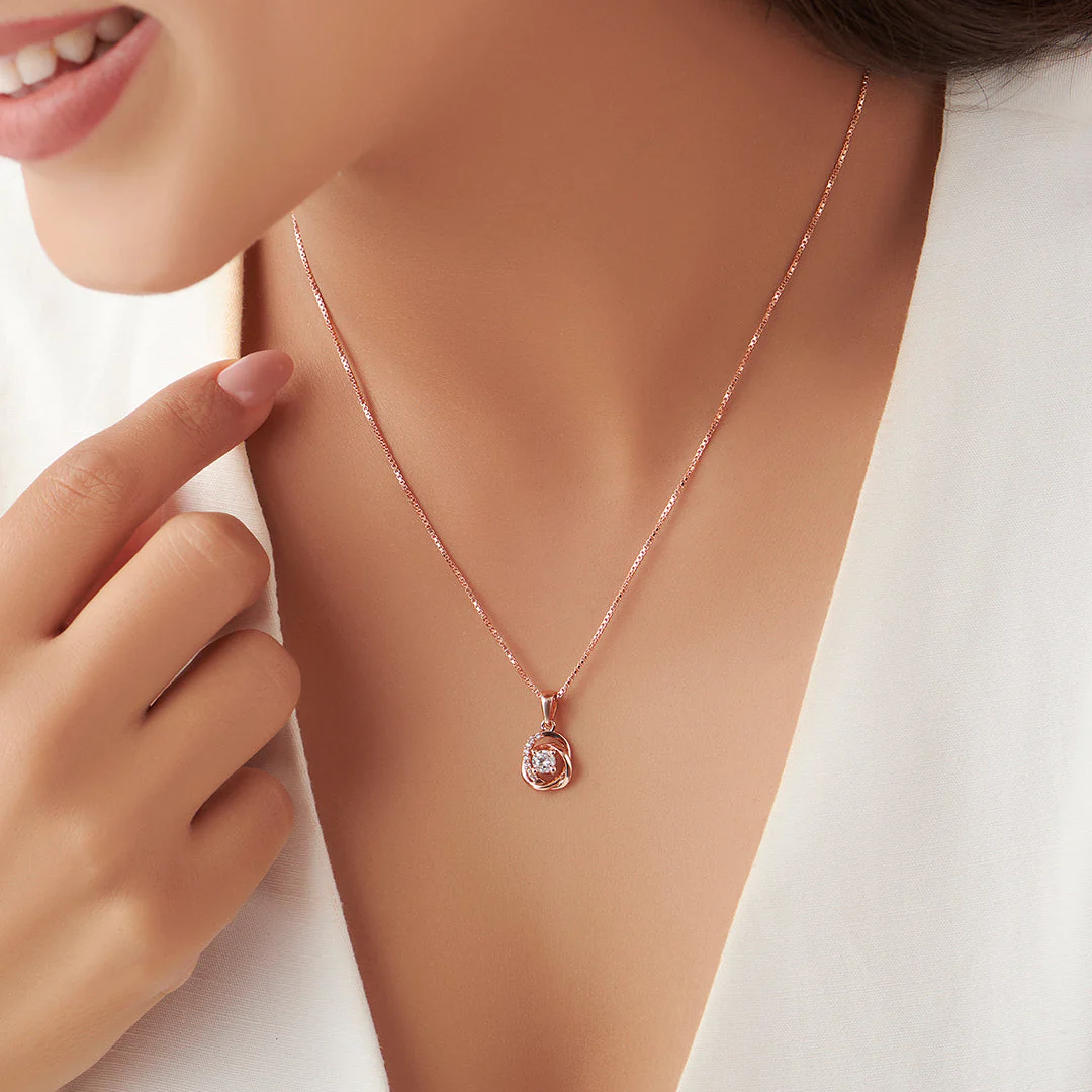 My Universe Rose Gold Silver Necklace - Image 6