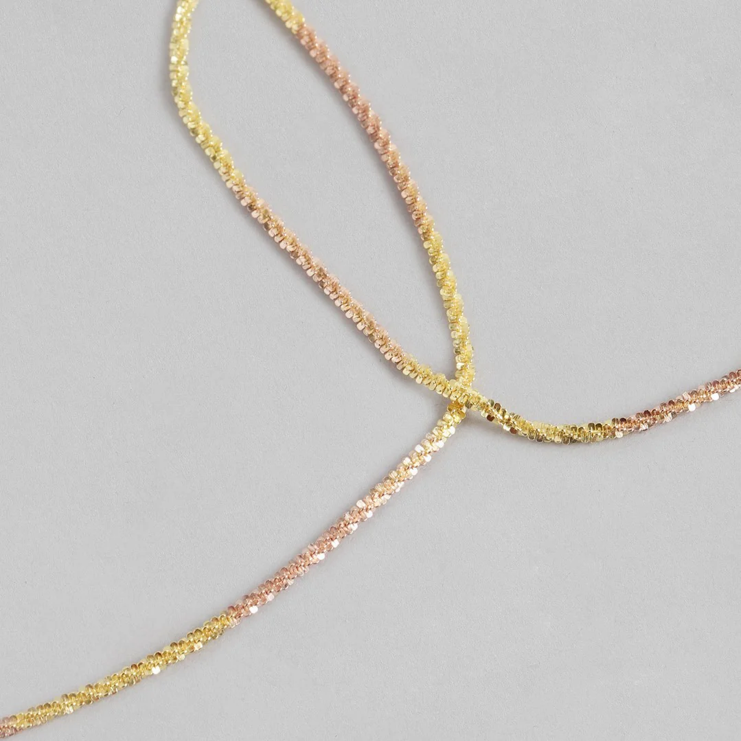 Mystical Dual Tone Elegant 925 Sterling Silver Anklet - Image 6