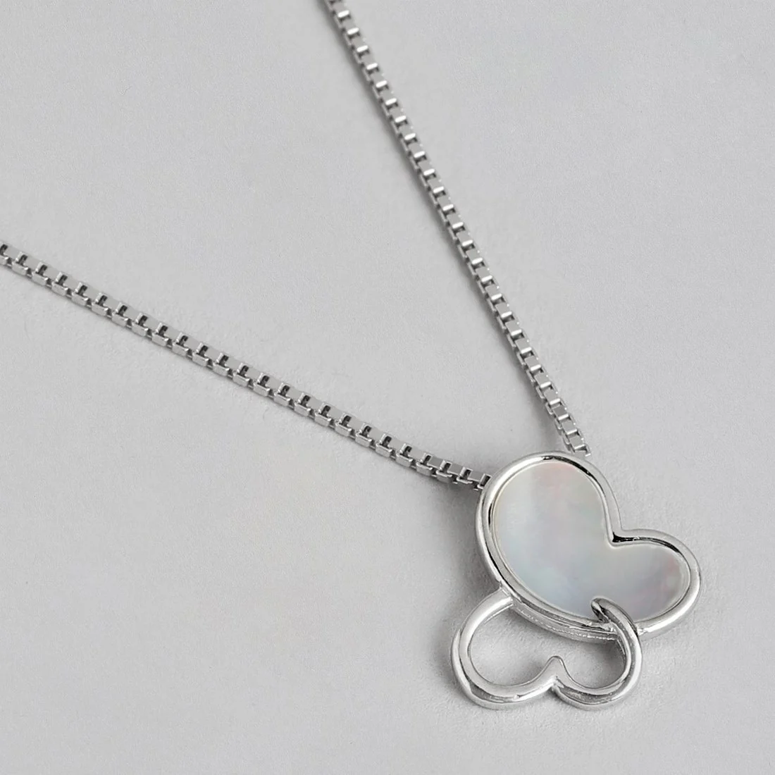 Whimsical Flutter Rhodium-Plated 925 Sterling Silver Butterfly Necklace - Image 4