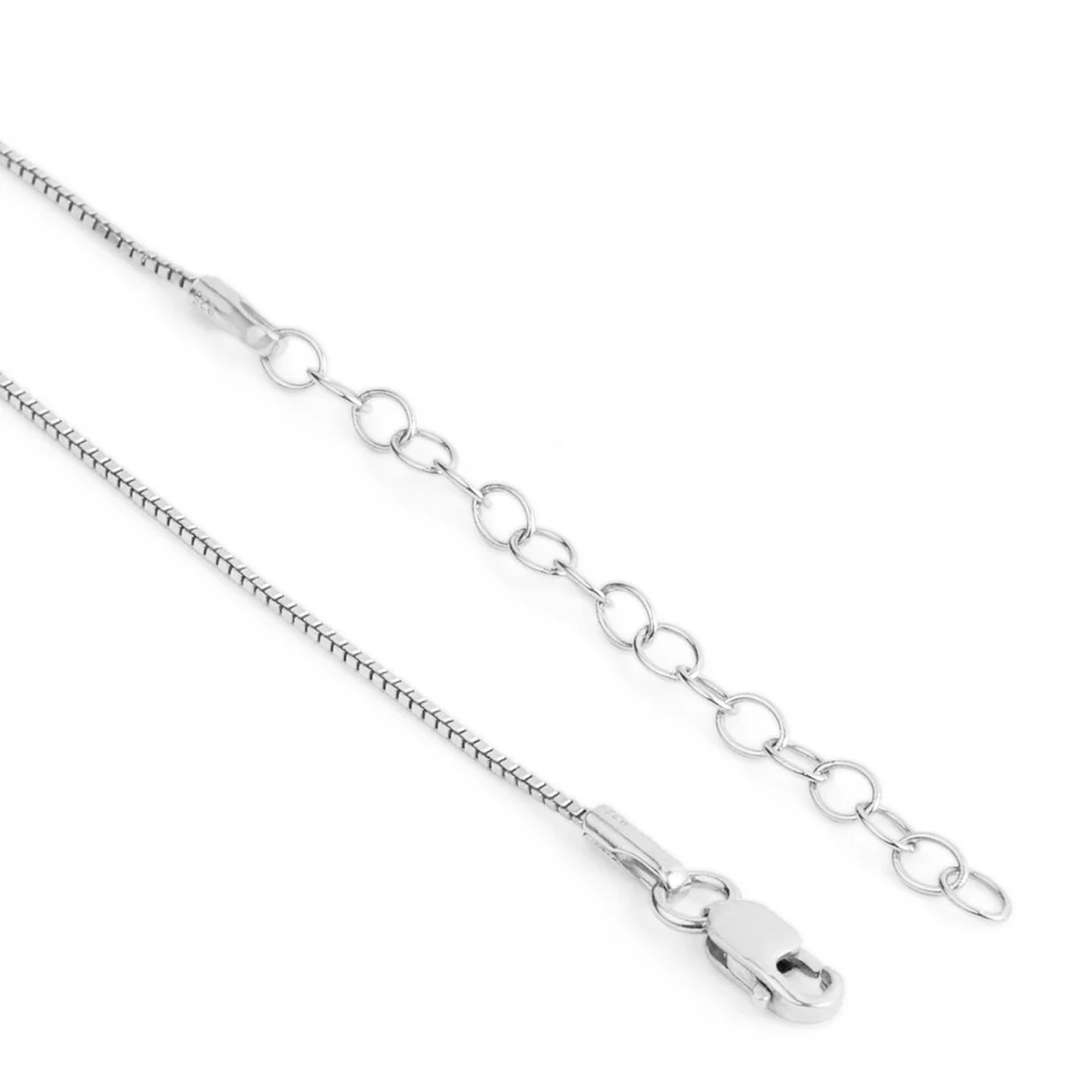 925 Sterling Silver Necklace with Crystal Charms - Image 6