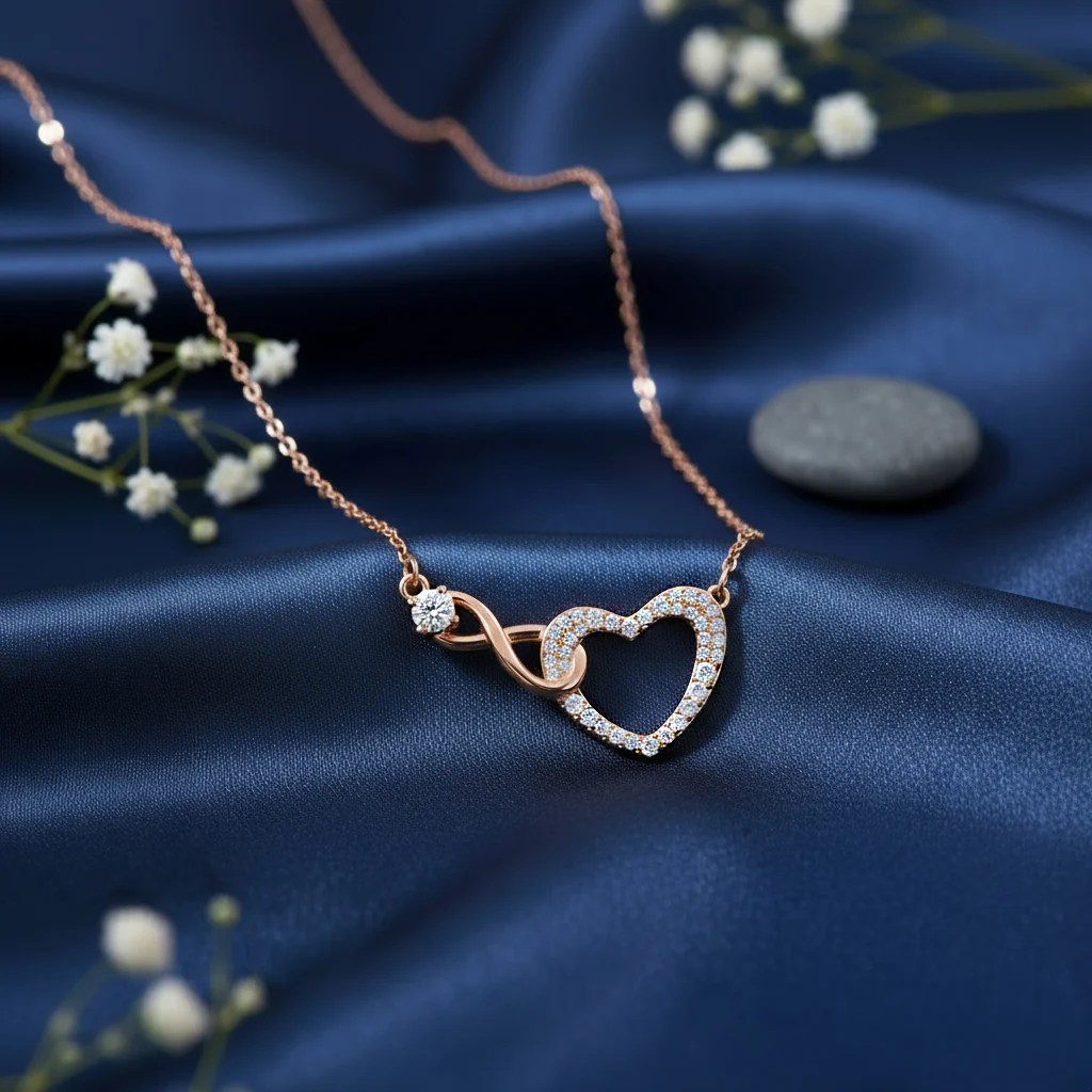 Our Infinite Story Rose Gold Plated Necklace