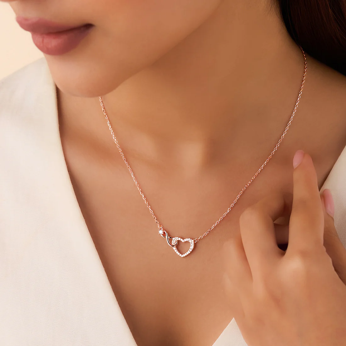 Our Infinite Story Rose Gold Plated Necklace - Image 3