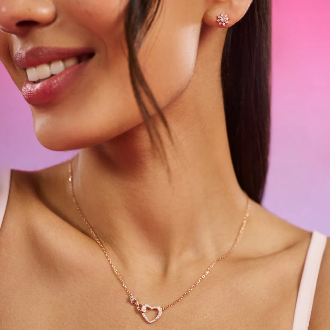 Our Infinite Story Rose Gold Plated Necklace - Image 4