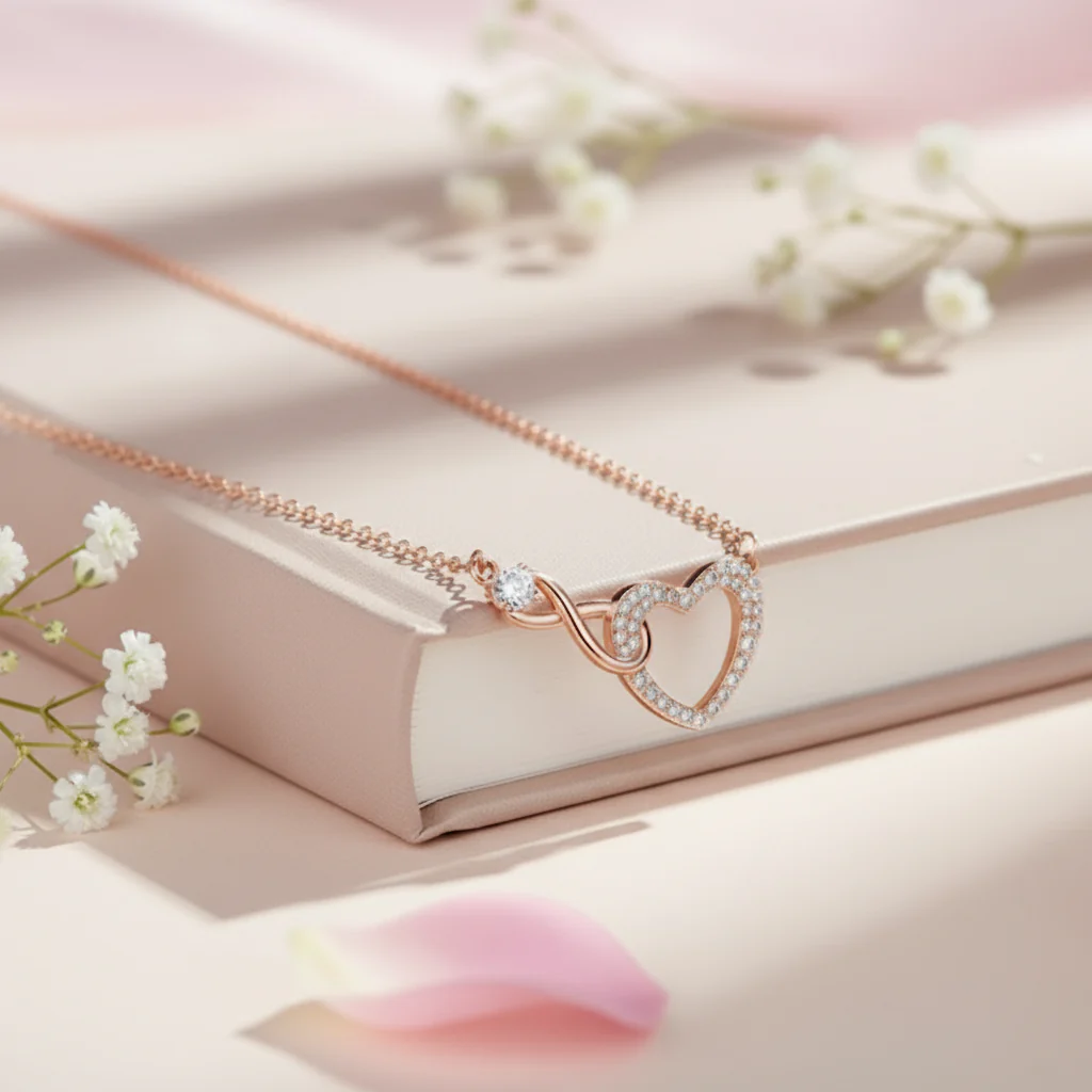 Our Infinite Story Rose Gold Plated Necklace - Image 6