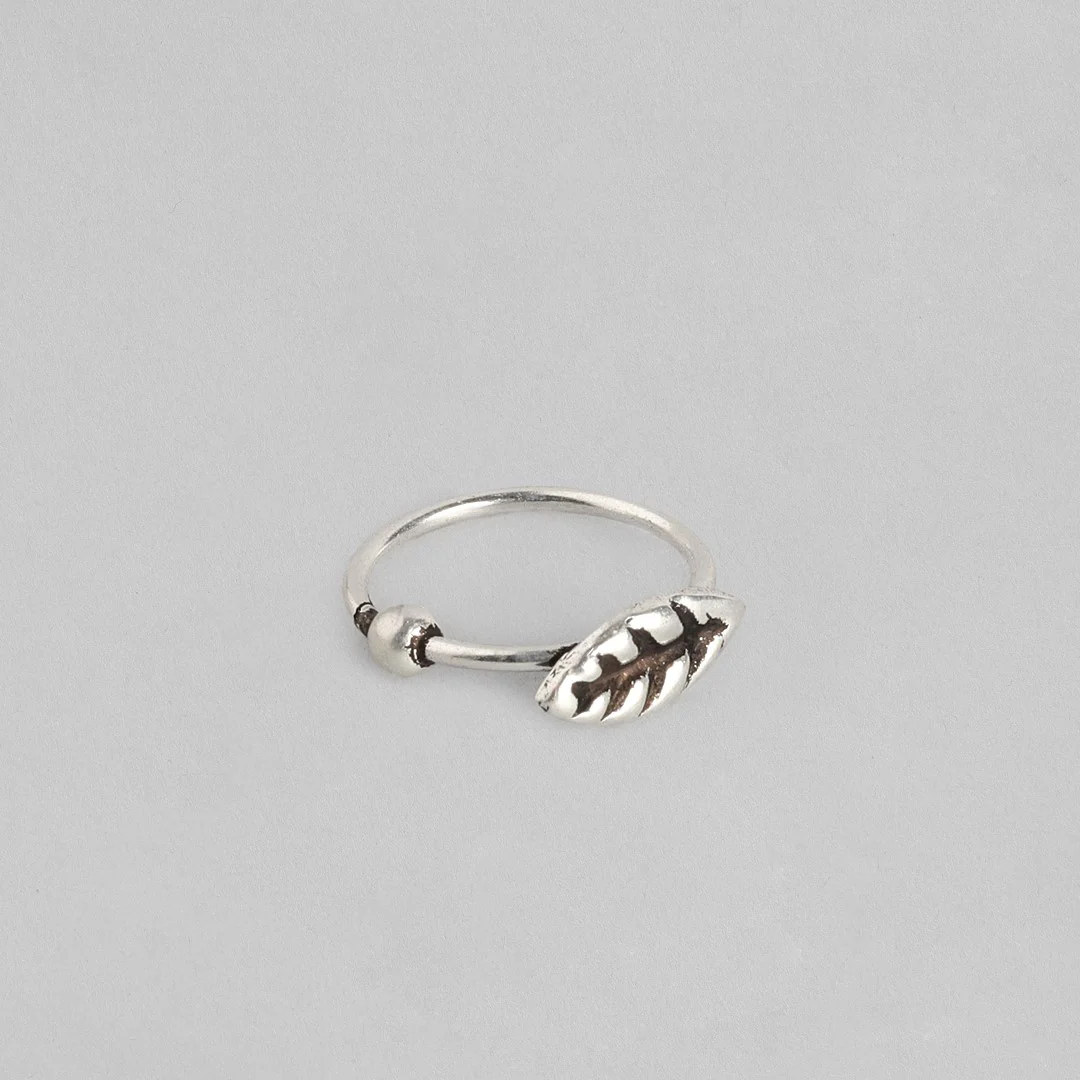Oxidized 925 Silver Nose Ring Set - Image 5