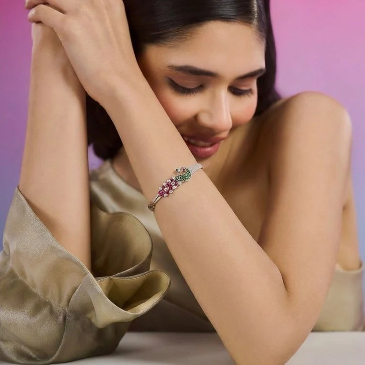 The Original Peacock Silver Bracelet - Image 4