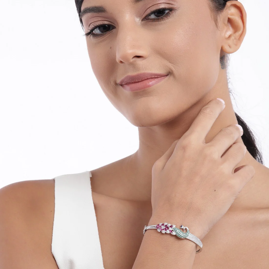 Peacock 925 Sterling Silver Bracelet Gift Hamper - Image 7