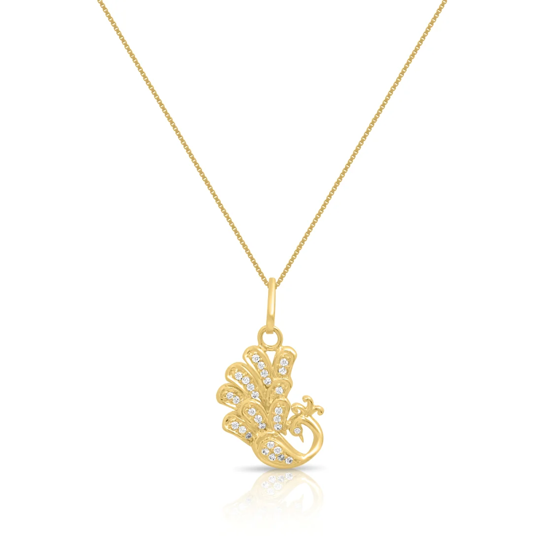 Peacock Glory Gold Plated 925 Sterling Silver Jewelry Set - Image 5