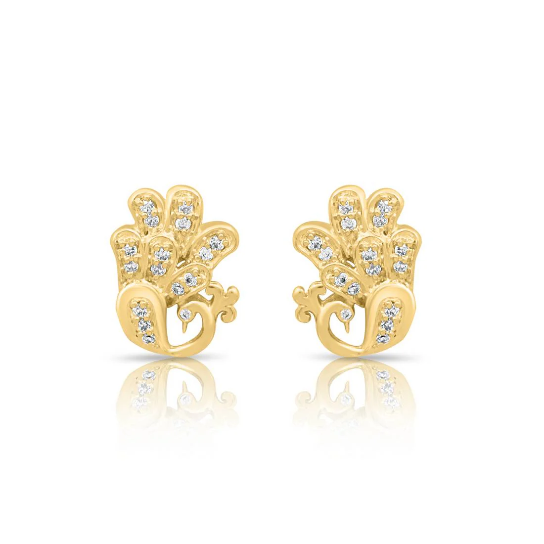 Peacock Glory Gold Plated 925 Sterling Silver Jewelry Set - Image 6