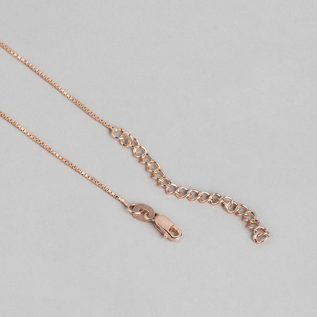 Pearl Drops of Elegance Rose Gold 925 Sterling Silver Pendant with Chain - Image 7