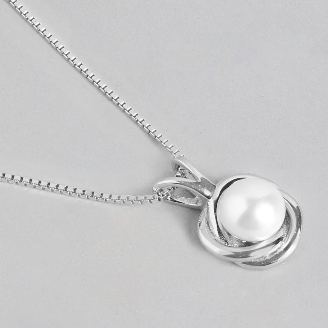 Pearl Elegance Radiance Rhodium-Plated 925 Sterling Silver Jewelry Set - Image 6