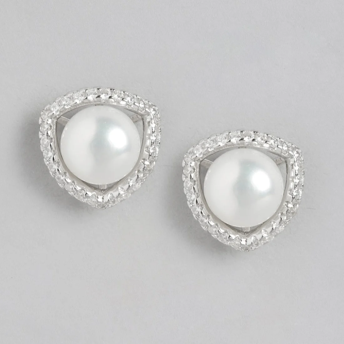 Pearl Radiance Harmony Rhodium-Plated 925 Sterling Silver Jewelry Set - Image 5
