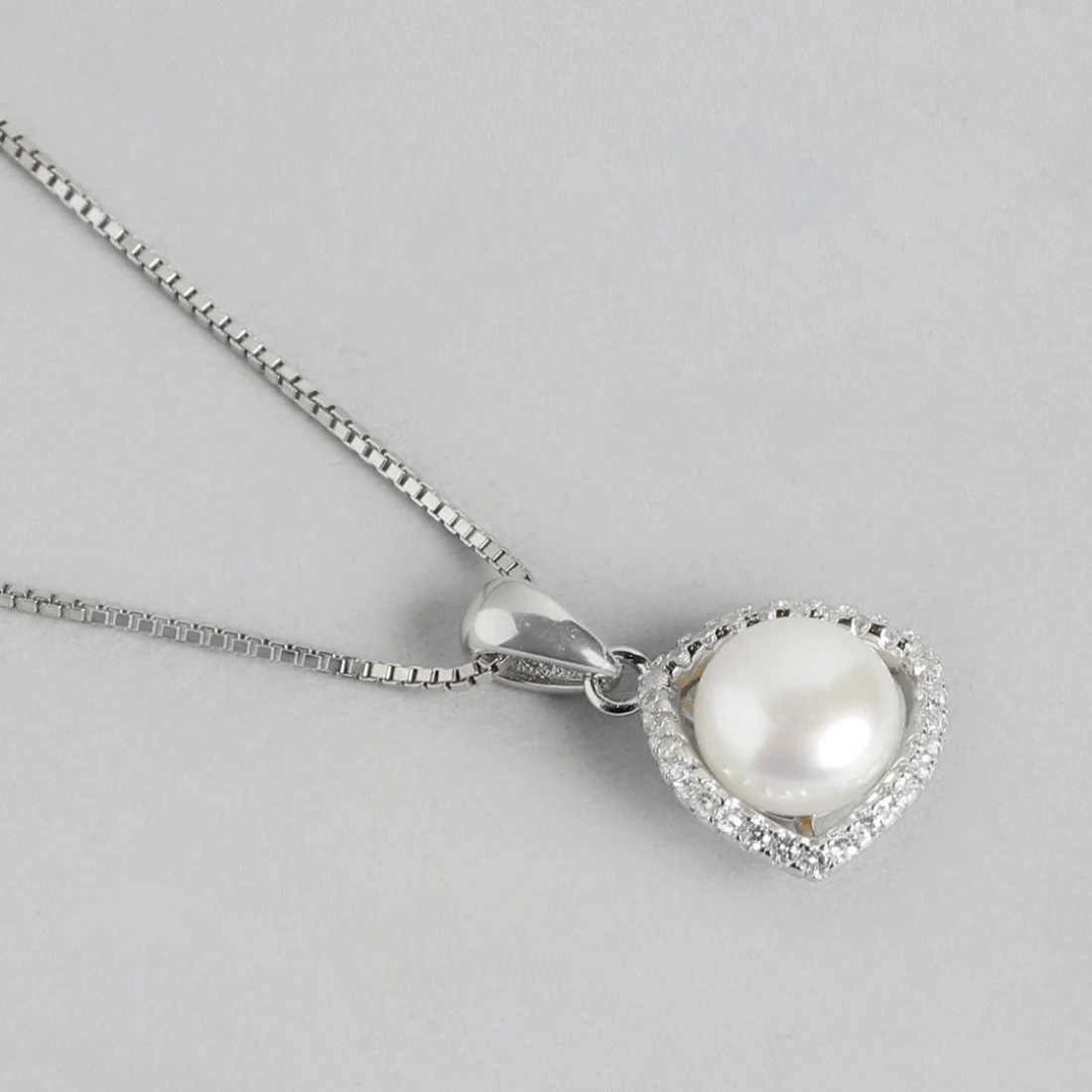 Pearl Radiance Harmony Rhodium-Plated 925 Sterling Silver Jewelry Set - Image 8