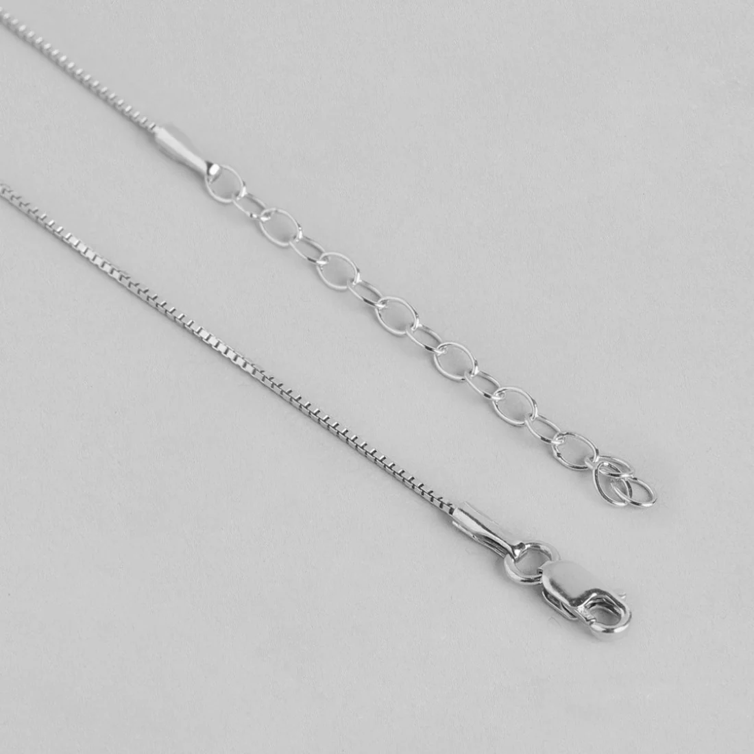 Pearlescent Radiance Charm Rhodium-Plated 925 Sterling Silver Pendant with Chain - Image 6