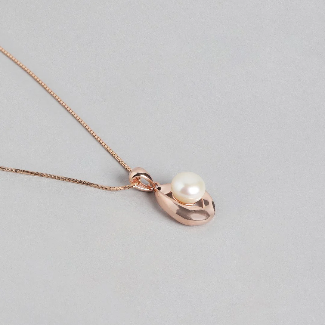 Pearlescent Romance Rose Gold-Plated 925 Sterling Silver Jewelry Set - Image 7