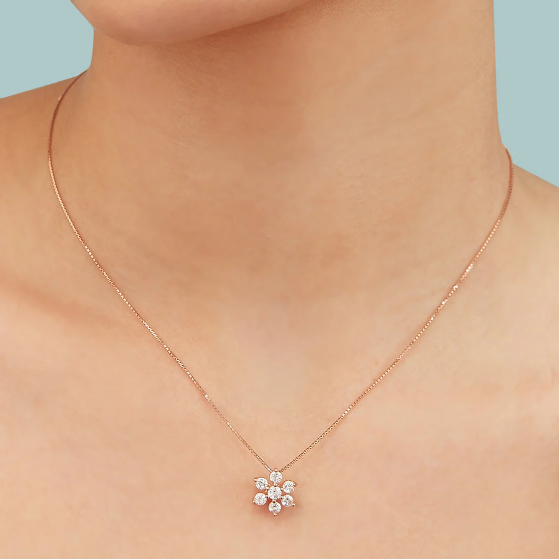 Celestial Harmony - Nakshatra Rose Gold Plated 925 Sterling Silver Necklace - Image 4