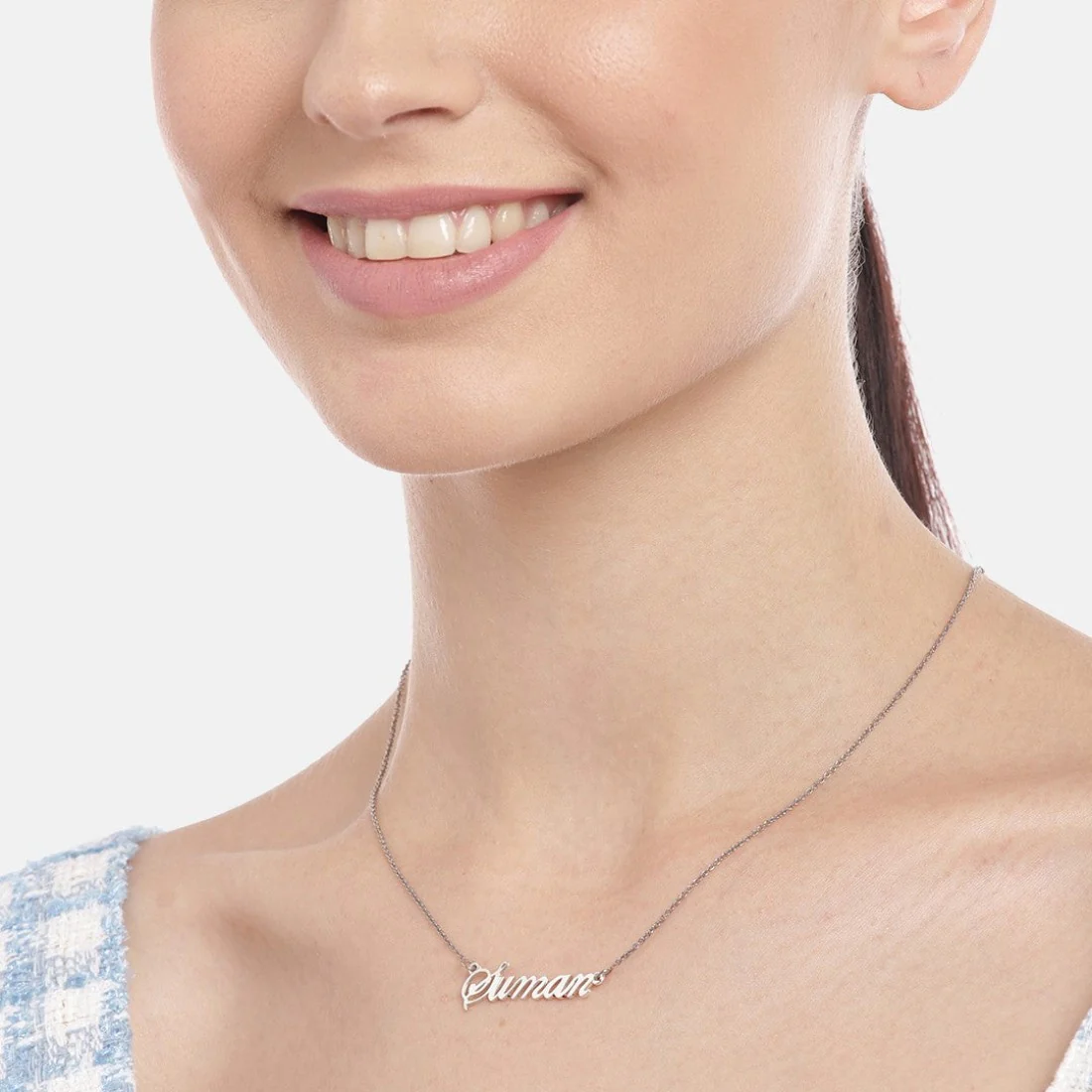 Personalized Eternal Pendant 925 Sterling Silver With Cable Chain - Image 2