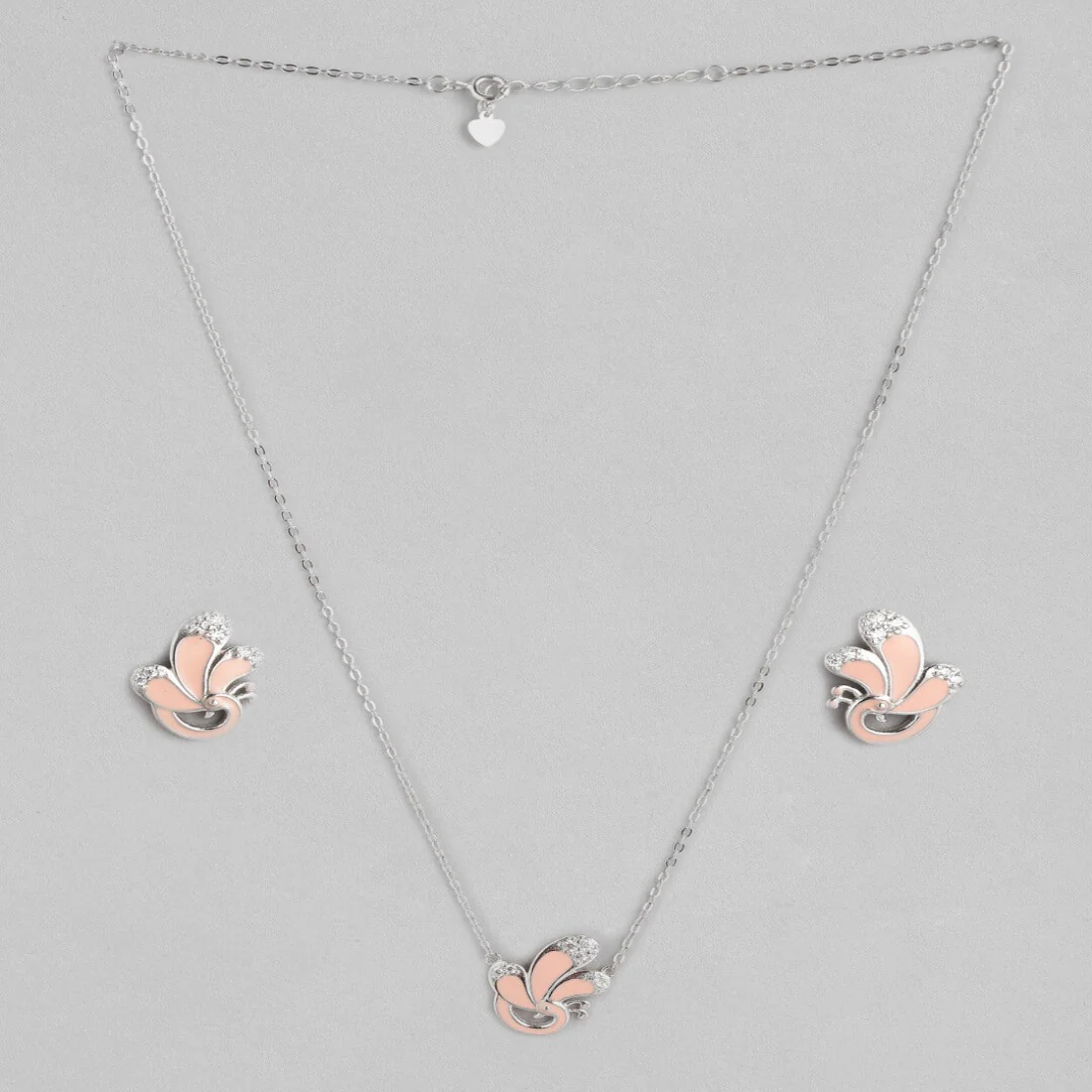 Peacock 925 Silver Jewellery Set - Image 3