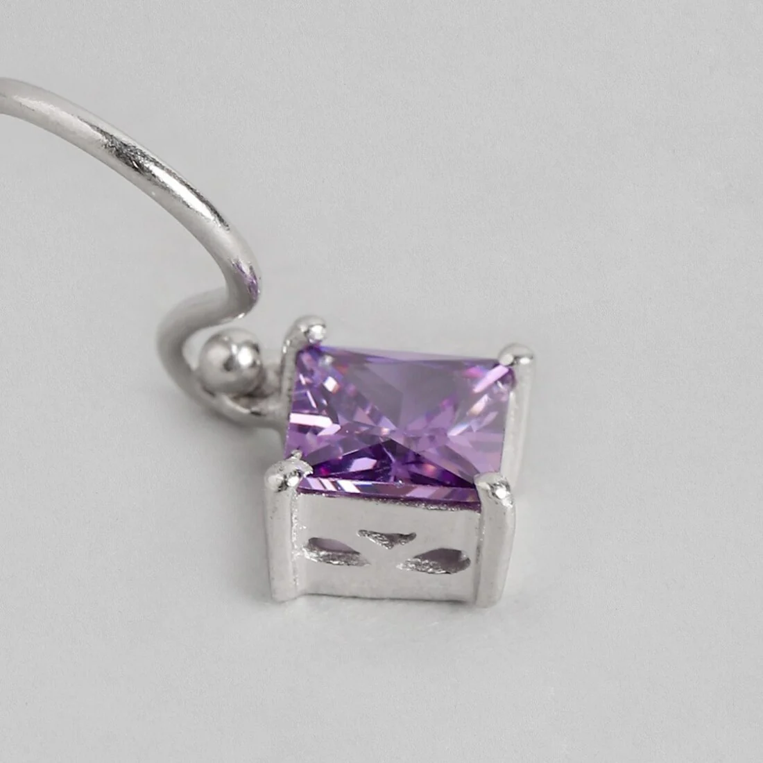 Luxe Lavender Silver Fish Hook 925 Silver Earrings - Image 5