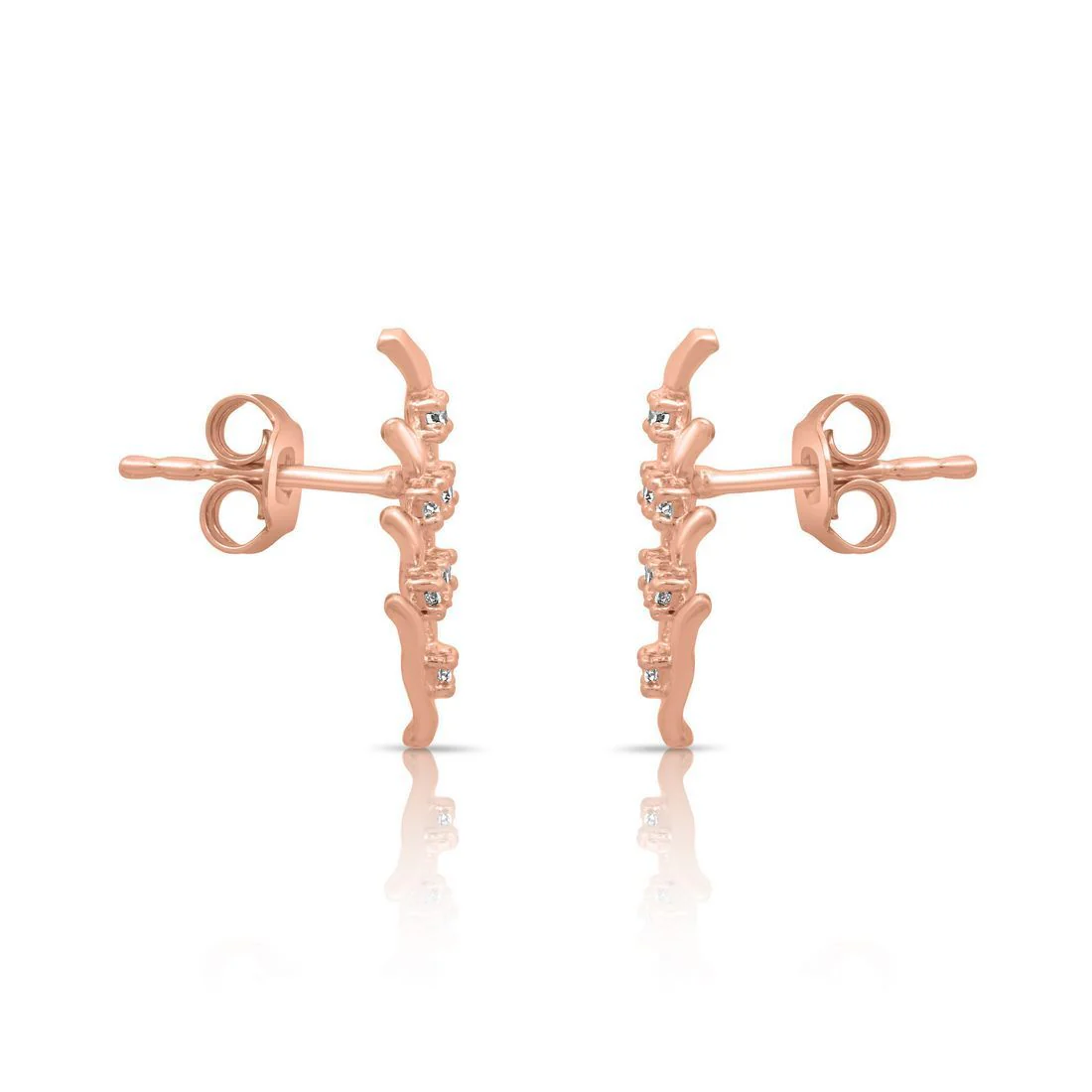 Quirky Designed Rose Gold Plated 925 Sterling Silver Jewelry Set - Image 8