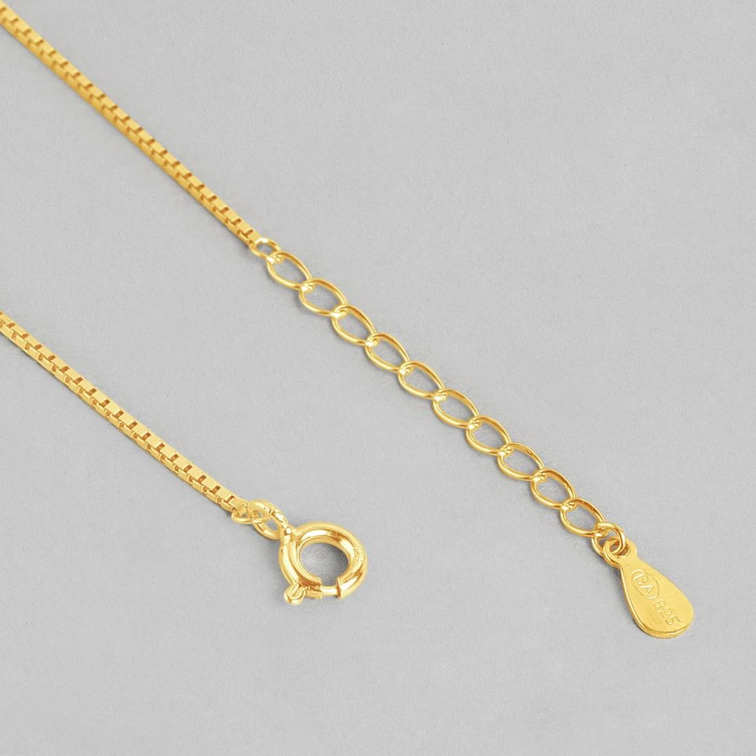 Radiant 925 Sterling Silver Gold Plated Anklet with Elegant Drops - Image 6