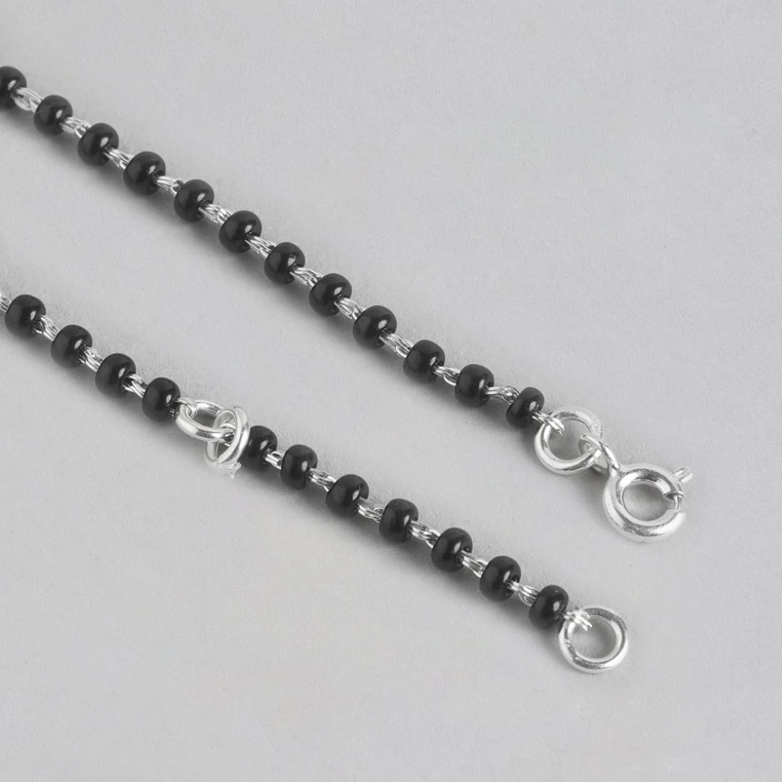 Radiant Bead Symphony 925 Sterling Silver Anklet - Image 9