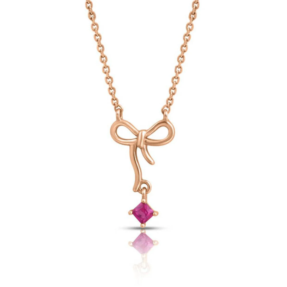 Radiant Bow Rose Gold Plated 925 Sterling Silver Jewellery Set - Image 6
