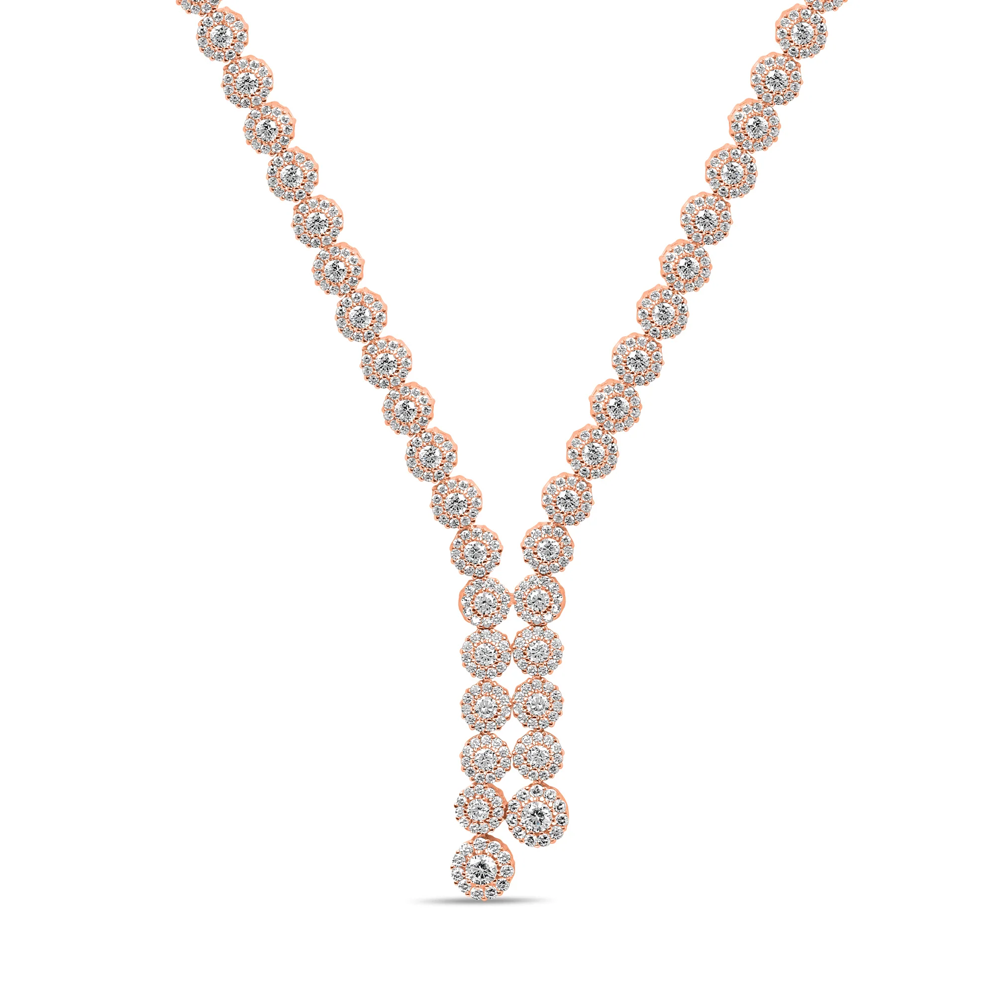 Radiant Elegance Rose Gold Plated 925 Sterling Silver Jewellery Set - Image 5