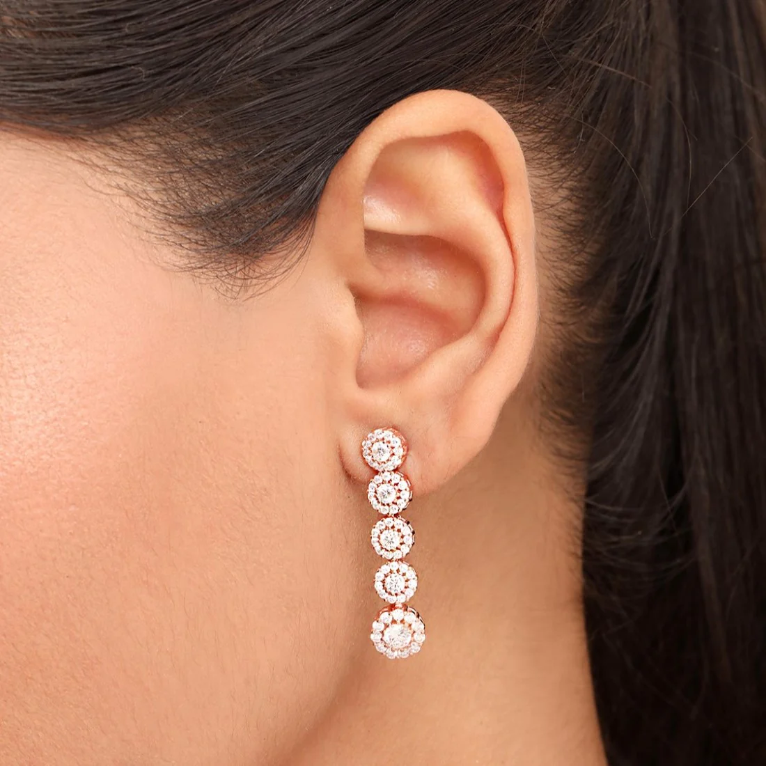 Radiant Elegance Rose Gold Plated 925 Sterling Silver Jewellery Set - Image 6