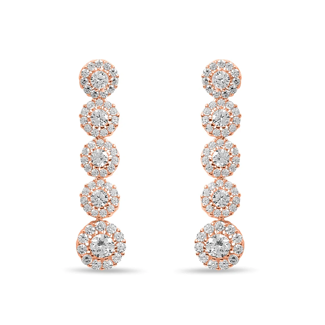 Radiant Elegance Rose Gold Plated 925 Sterling Silver Jewellery Set - Image 7