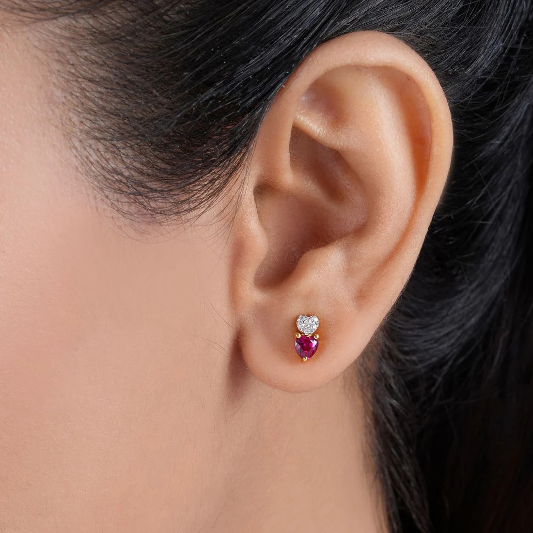 Radiant Heart Gold Plated 925 Sterling Silver Jewellery Set - Image 4