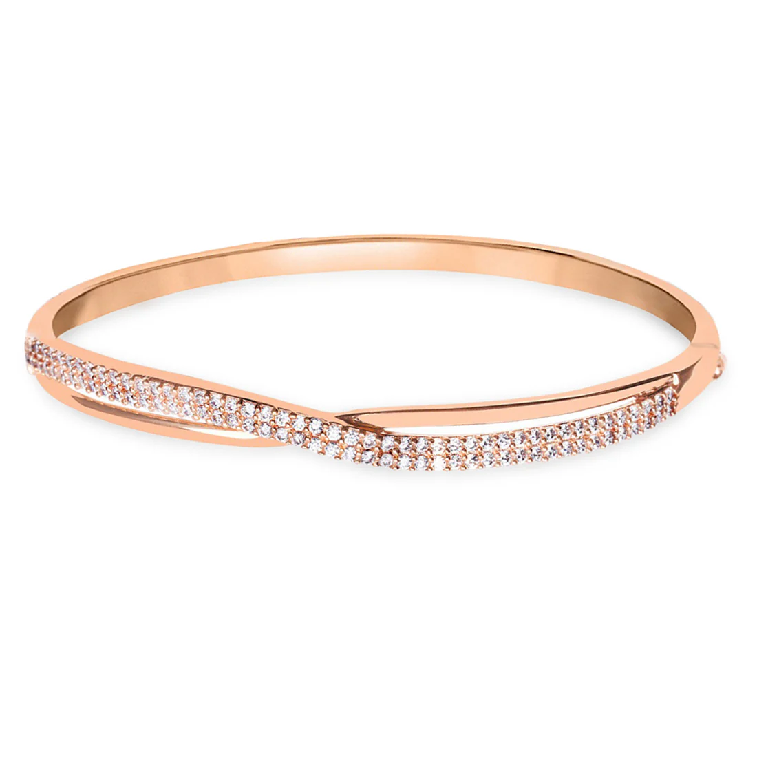 Radiant Rose Gold 925 Sterling Silver Bracelet with Cubic Zirconia - Image 5