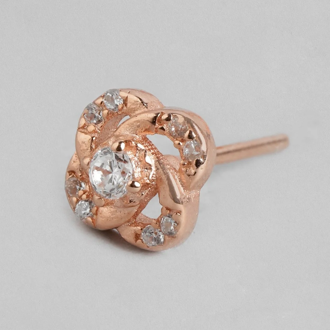 Radiant Floral Rose Gold Elegance 925 Sterling Silver Jewelry Set - Image 6